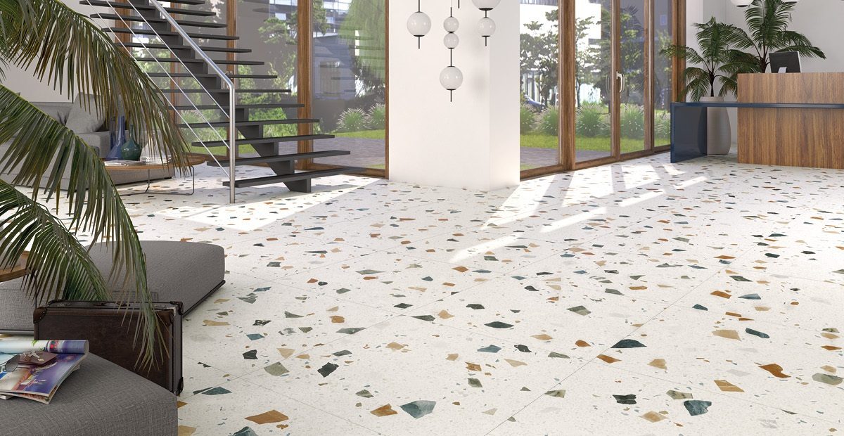 Stracciatella Italian Venetian Terrazzo Tiles Commercial Tiles From