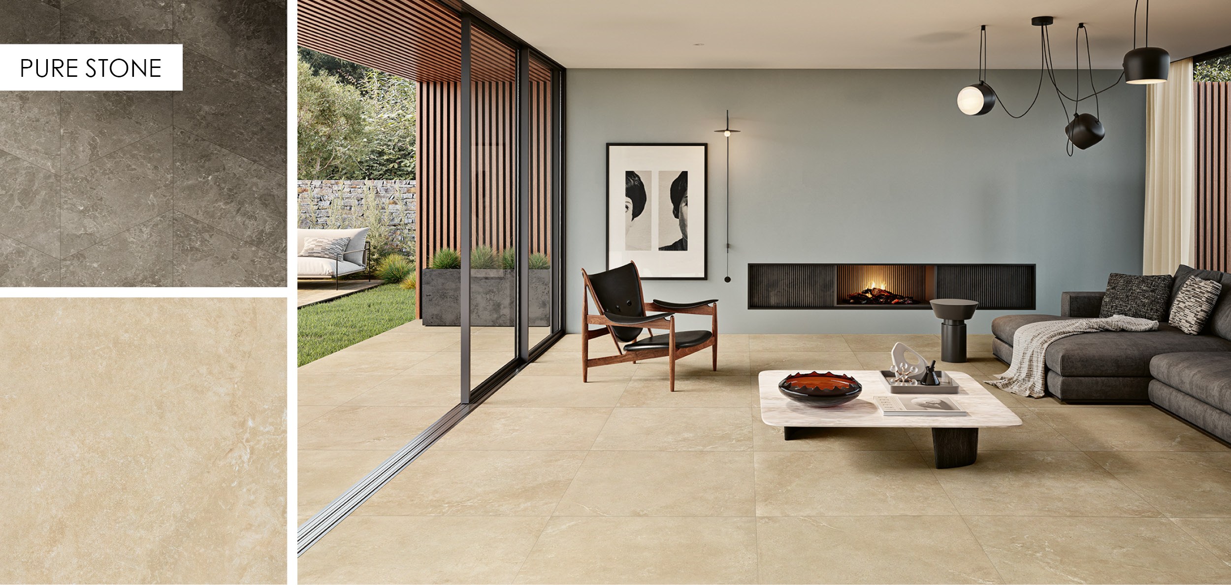 Pure Stone Indoor and Outdoor Floor Tiles