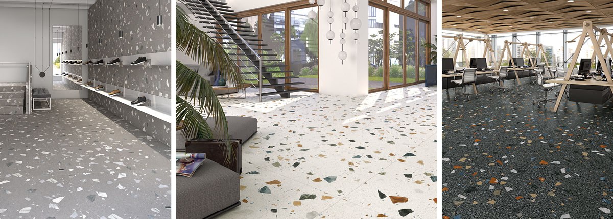 Marble Effect Non Slip Floor Tiles