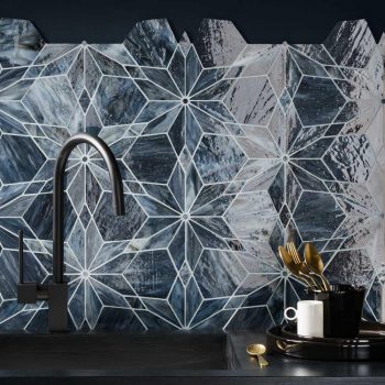 Mosaic Tiles Diamond Wall